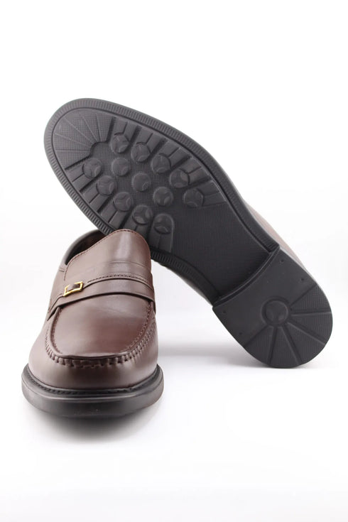 DFC Relax Men Classic Leather Loafer with Buckle